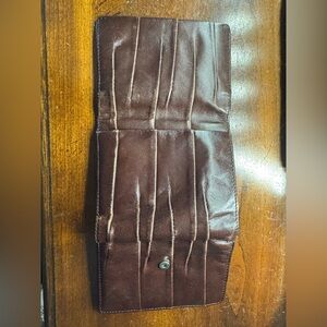 HOBO Brown Leather Wallet